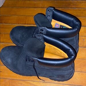 Timberland Men's Black Boots for sale. Size 15, like new.